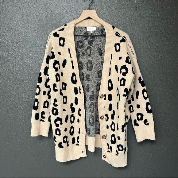 Bohme cheetah cardigan - Picture 1 of 11